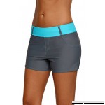 Nicetage Women's Swim Board Shorts Color Block Waistband Tankini Bottom with Pockets S-XXXL Red B07BKYSRVQ